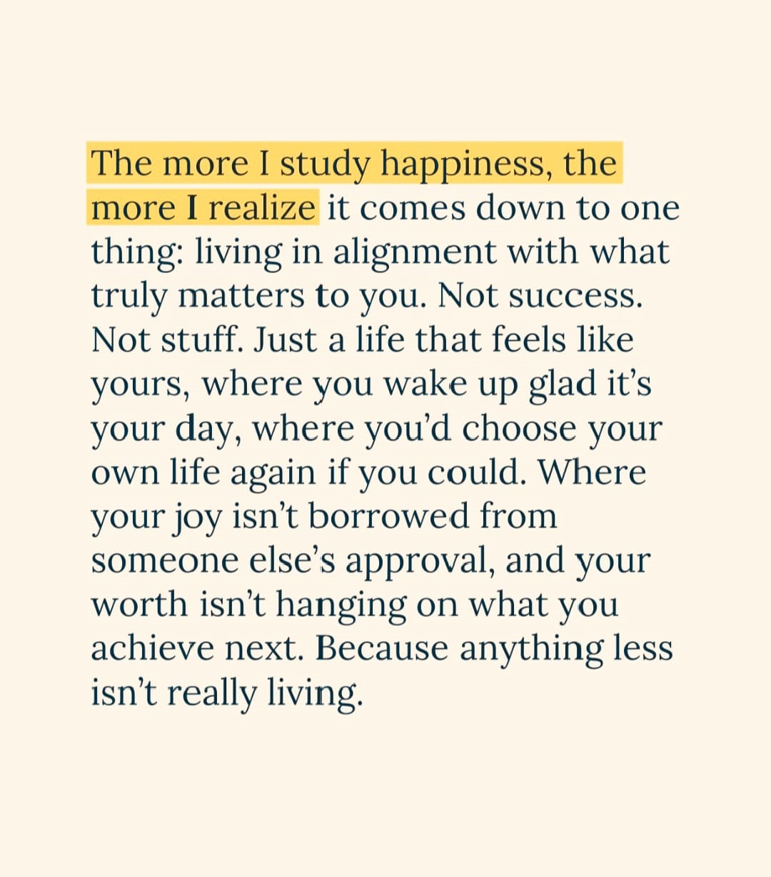 What If Happiness Is About Alignment, Not Achievement?